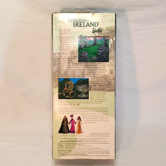 Barbie Princess of Ireland Doll 53367 Dolls of the World Princess Collection NIB - Picture 4 of 9